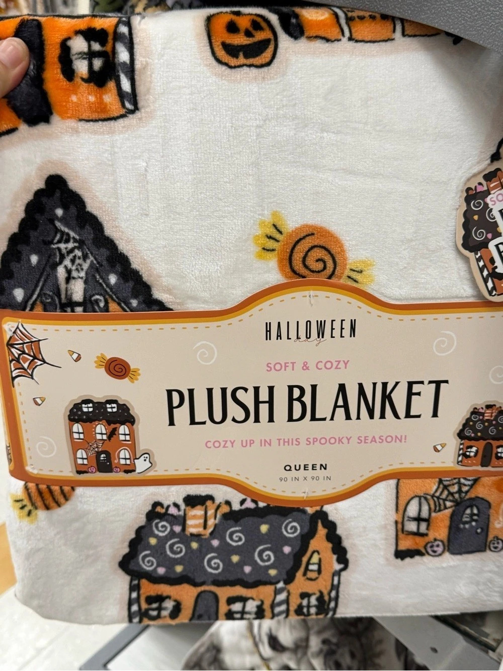 Halloween Night Soft & Cozy Plush Blanket Queen NWT